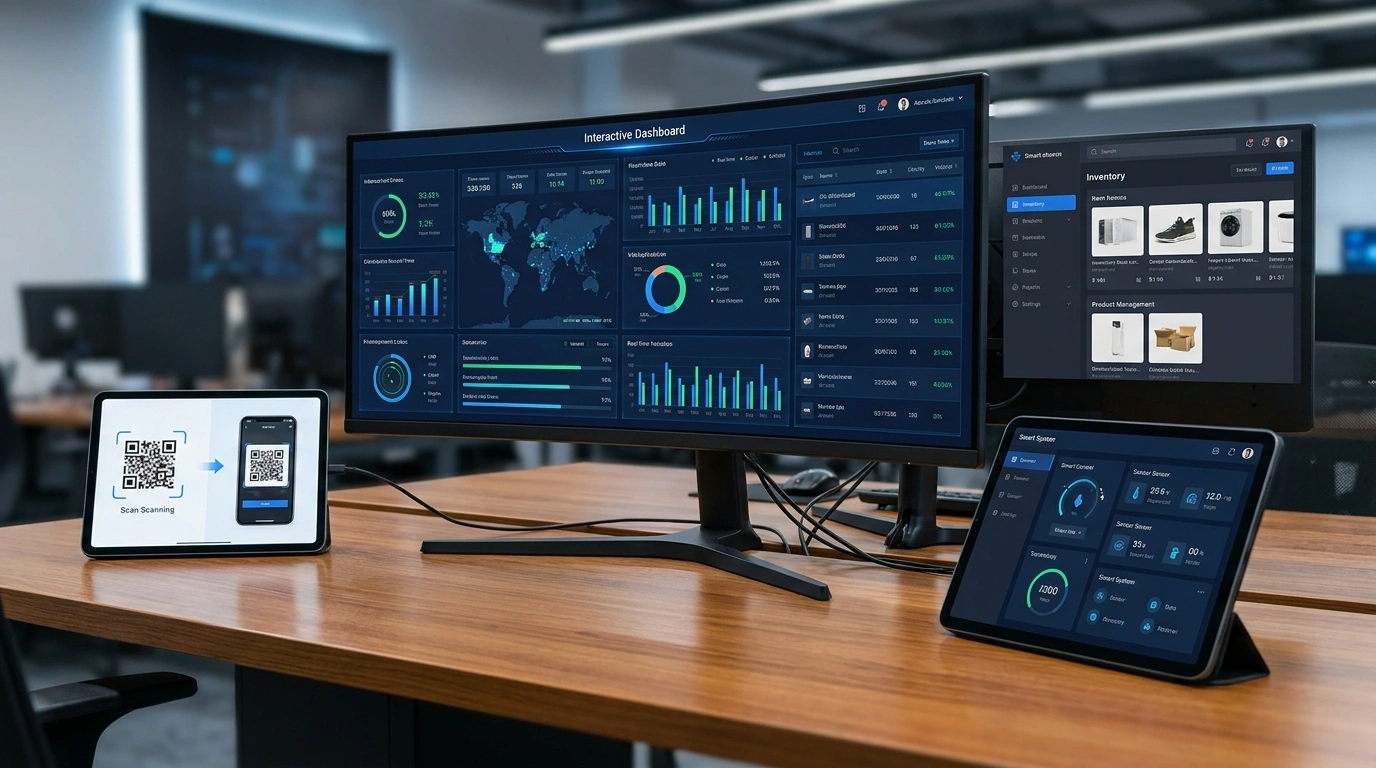 Portfolio preview of custom technology systems dashboards and digital tools
